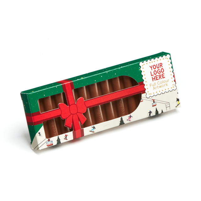 Winter Collection – Eco 12 Baton Bar Box – Milk Chocolate² – Present Box – 41% Cocoa